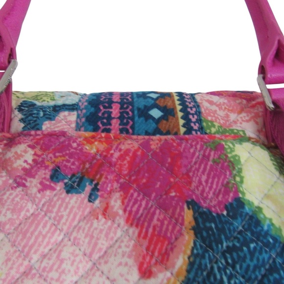 Vera Bradley Superbloom Change It Up Backpack Bookbag Pink Floral School Quilted - Picture 6 of 10